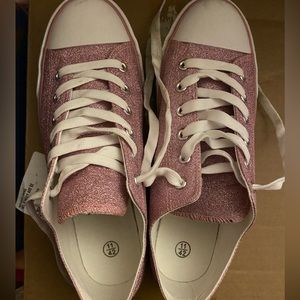 Pink sparkle shoes
